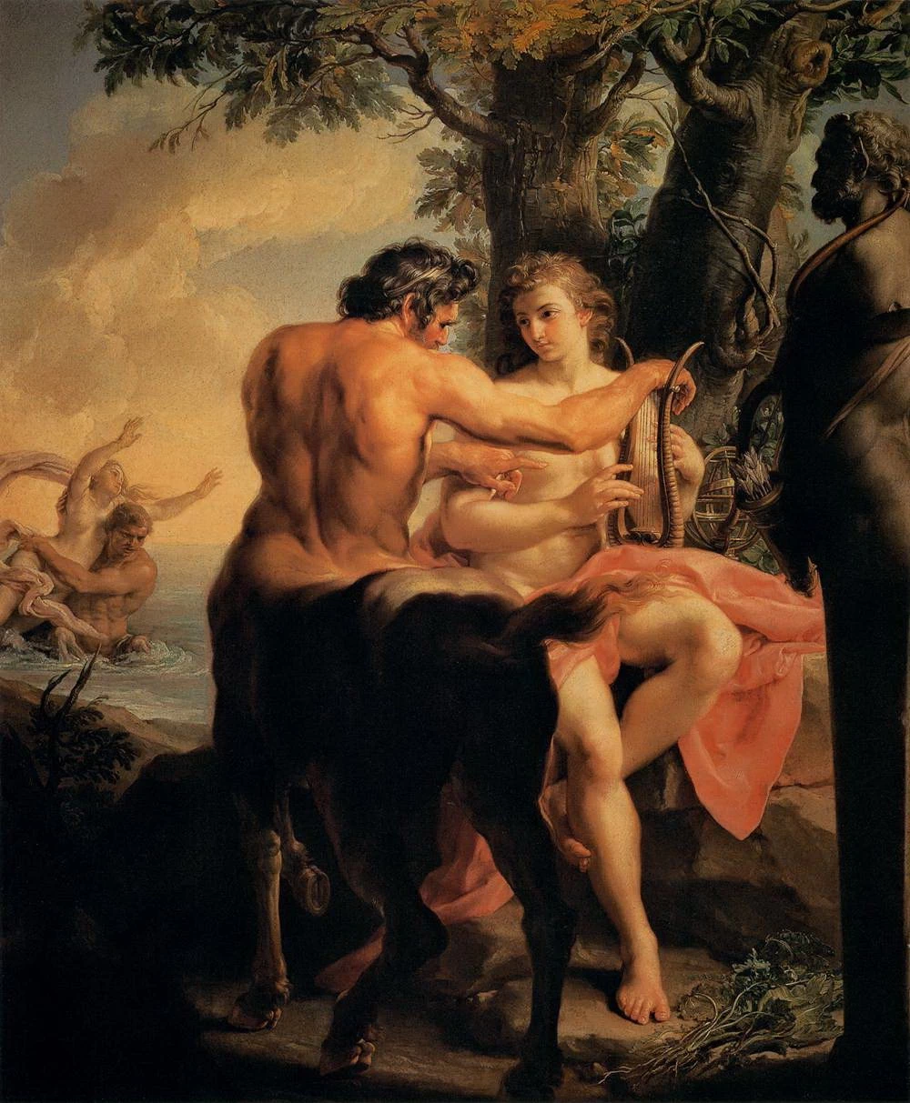 Achille e il centauro Chiro - Galleria degli Uffizi, Florence, Batoni Pompeo
